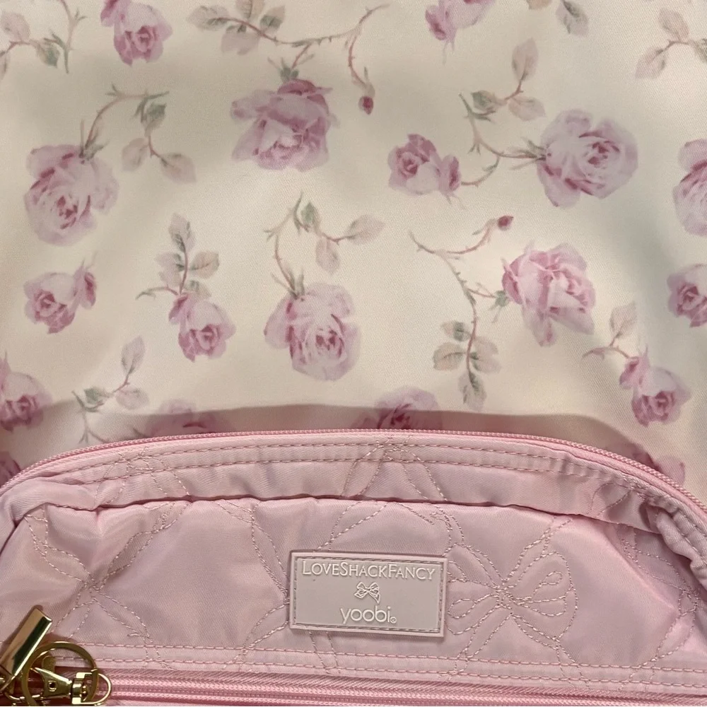 LoveShackFancy x yoobi Pink sterling dusk floral backpack
